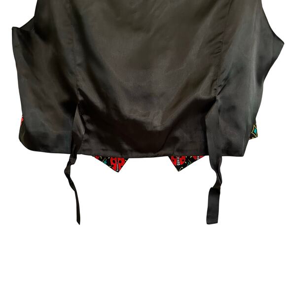 Bob Mackie Ladybug Vest Silk Size Large Novelty - Picture 3 of 8